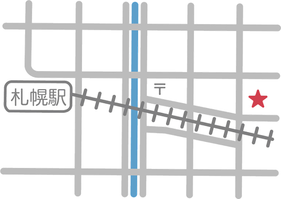 鼻と副鼻腔のクリニック 札幌　マップ